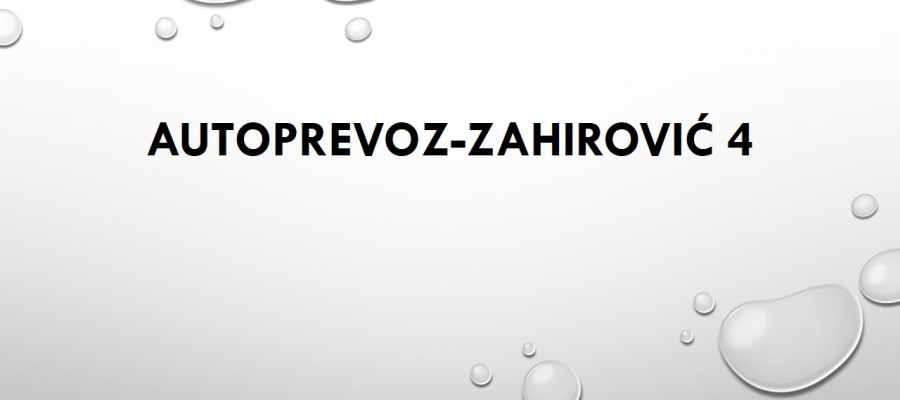 AUTOPREVOZ-ZAHIROVIĆ 4